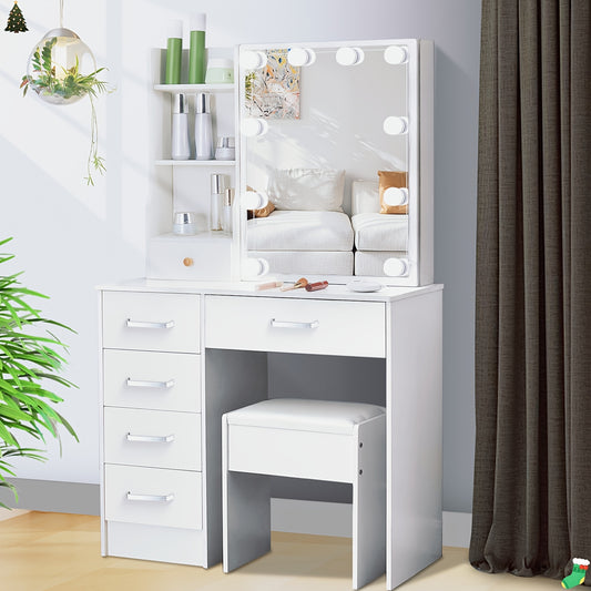 Coiffeuse tabouret miroir