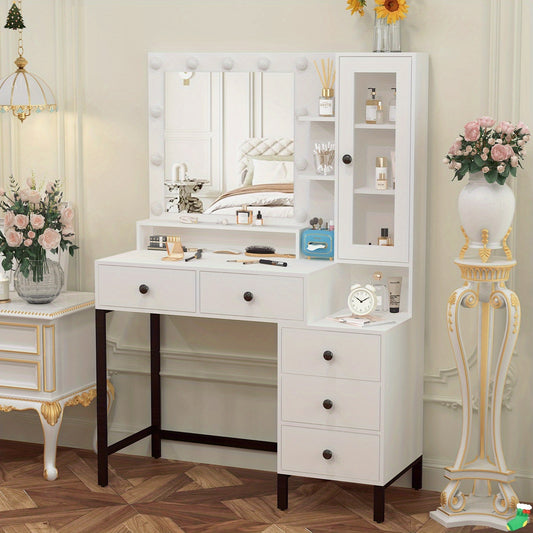 Coiffeuse meuble blanc