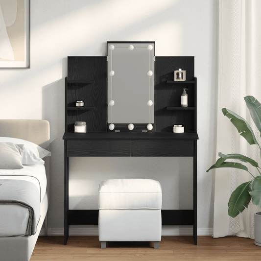 Coiffeuse noir et bois