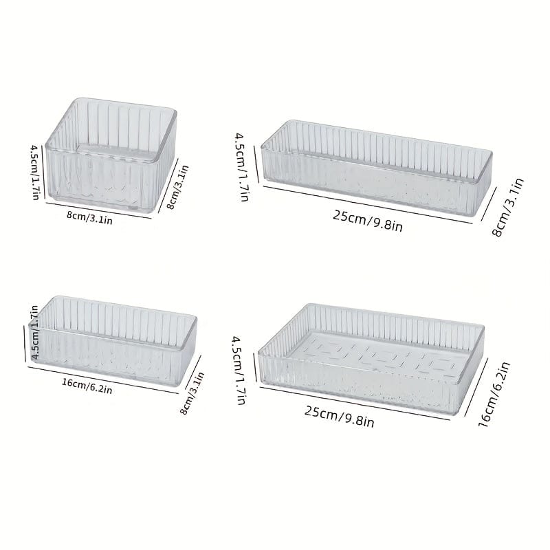 Boite tiroir de rangement 10pcs (XL+3L+3M+3S)