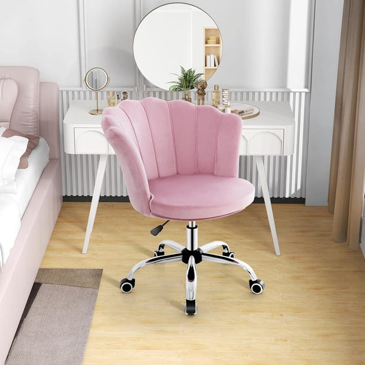 Chaise coiffeuse rose Rose