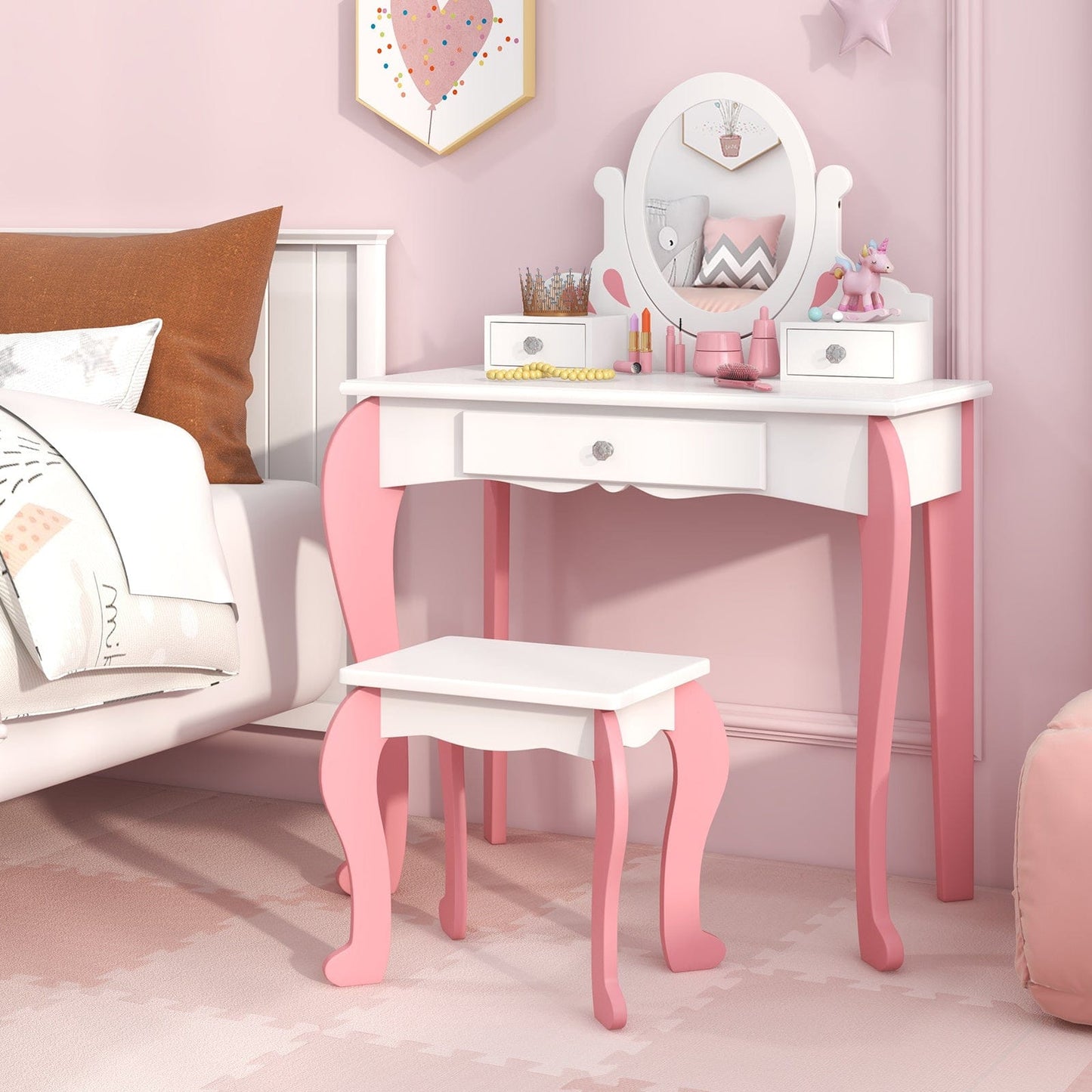 Coiffeuse baroque Blanc