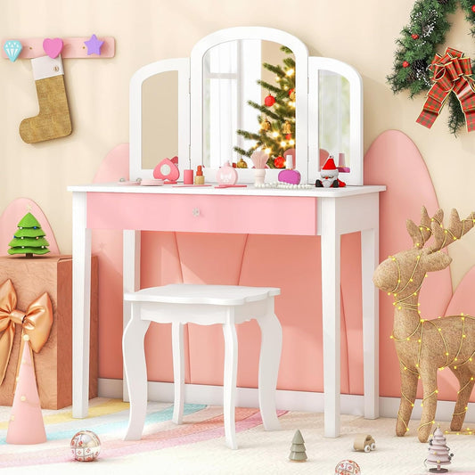 Coiffeuse enfant jouet Blanc