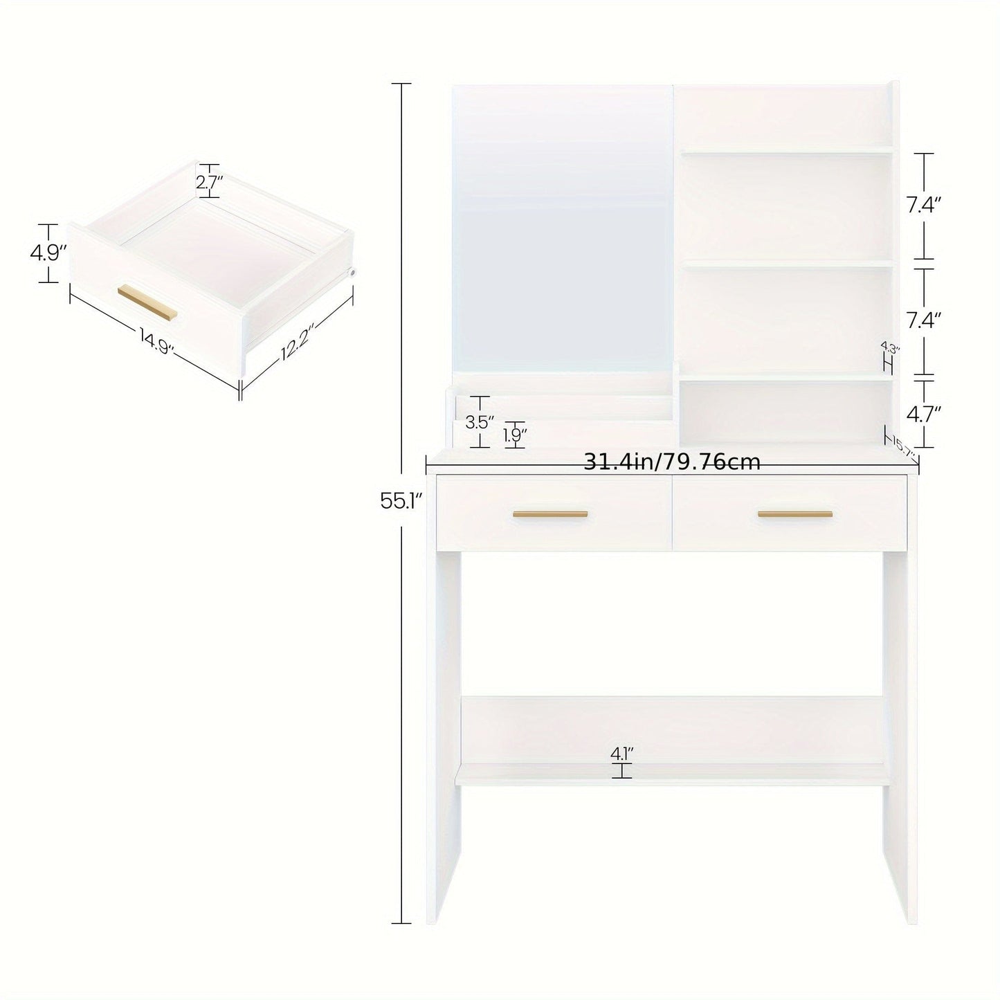 Coiffeuse femme Blanc