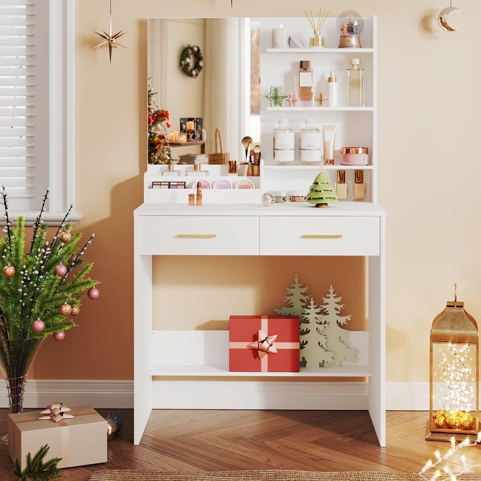 Coiffeuse femme Blanc