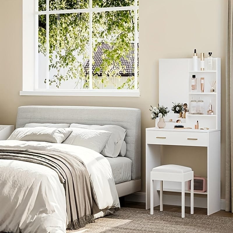 Coiffeuse femme Blanc