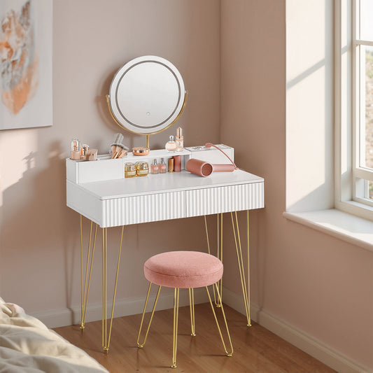 Coiffeuse fille Blanc