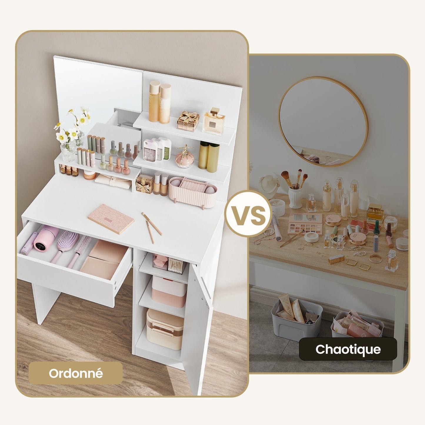 Coiffeuse pas cher meuble Blanc