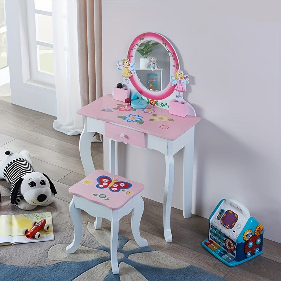 Coiffeuse pour fillette Rose
