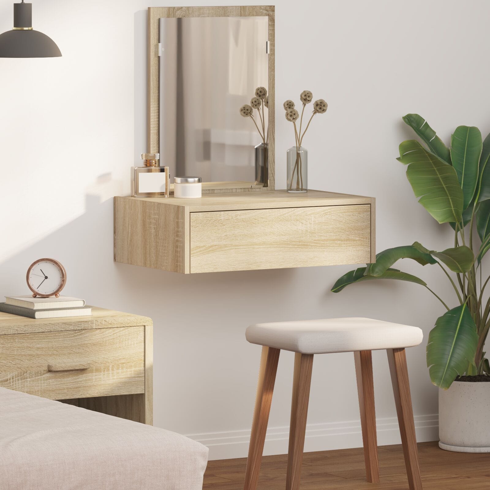 Coiffeuse suspendu Bois