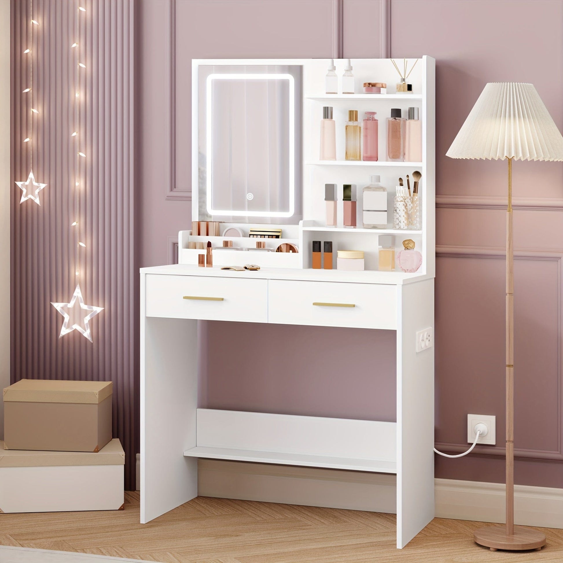 Meuble coiffeuse Blanc