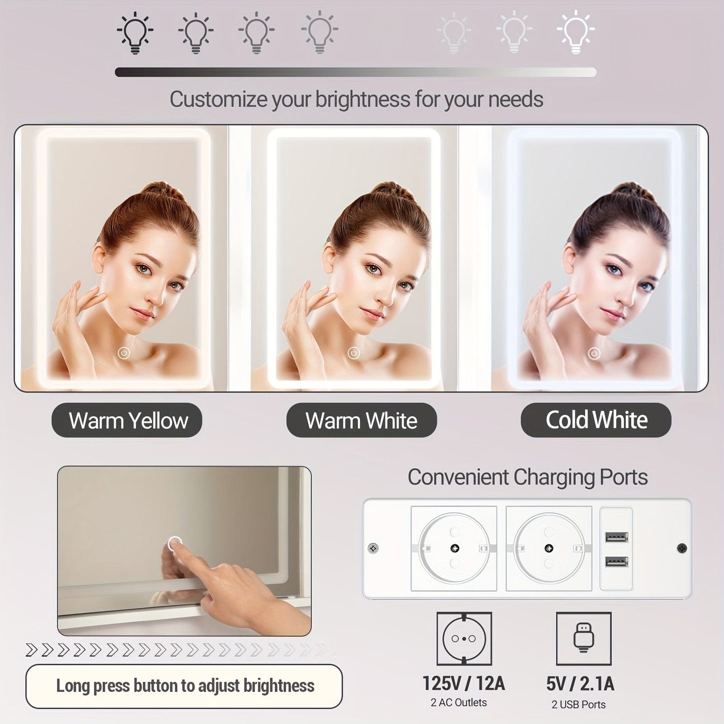 Meuble coiffeuse Blanc