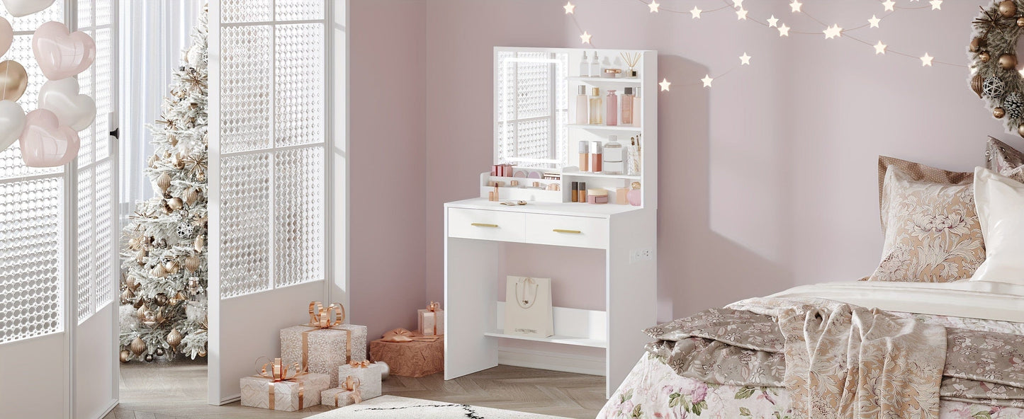 Meuble coiffeuse Blanc