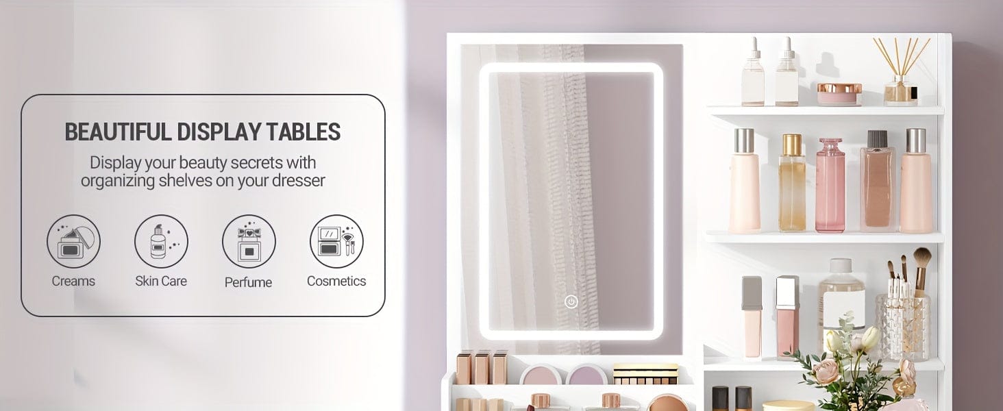 Meuble coiffeuse Blanc