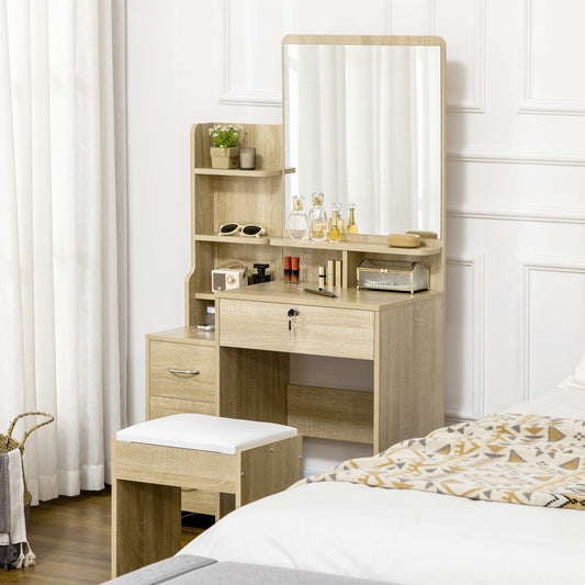 Meuble coiffeuse en bois Bois