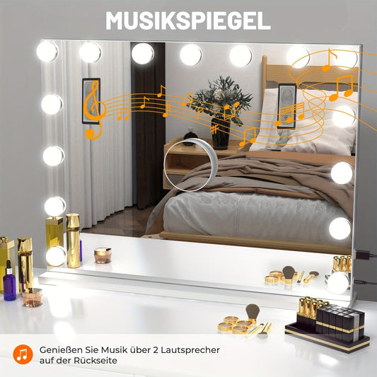 Miroir coiffeuse lumineux 48/58cm