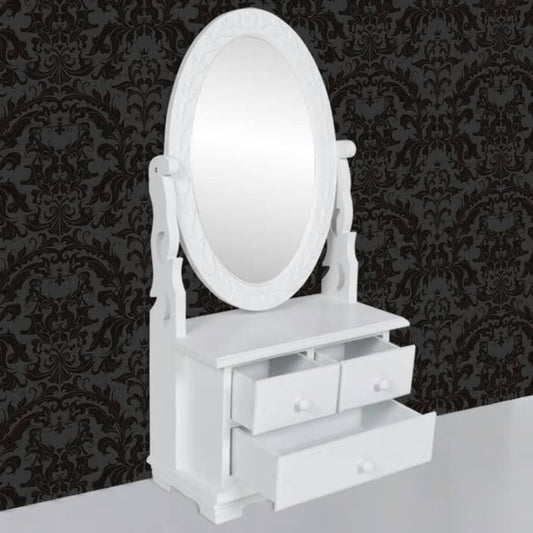 Miroir de coiffeuse Blanc