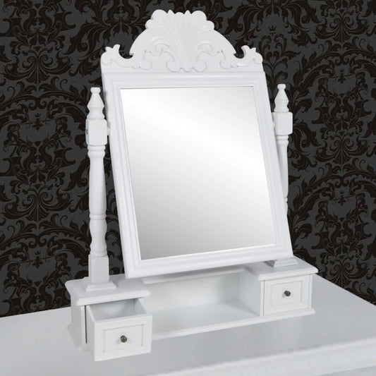Miroir pour coiffeuse Blanc