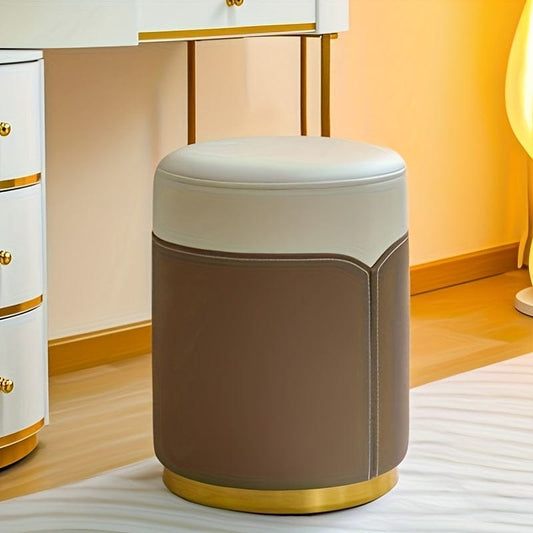 Pouf coiffeuse Marron