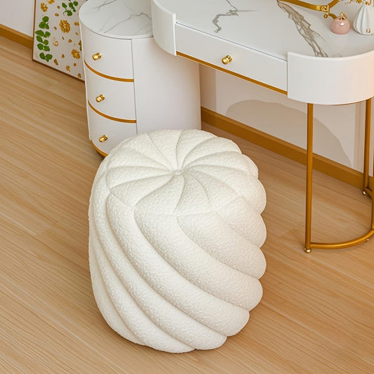 Pouf pour coiffeuse Blanc