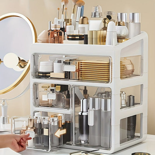 Rangement produits de beauté Blanc